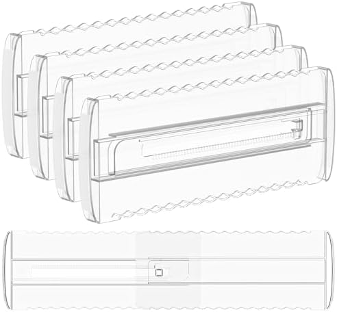 4 Pack 4" High Drawer Dividers for Clothes, 10.2"-16.5" Expandable
