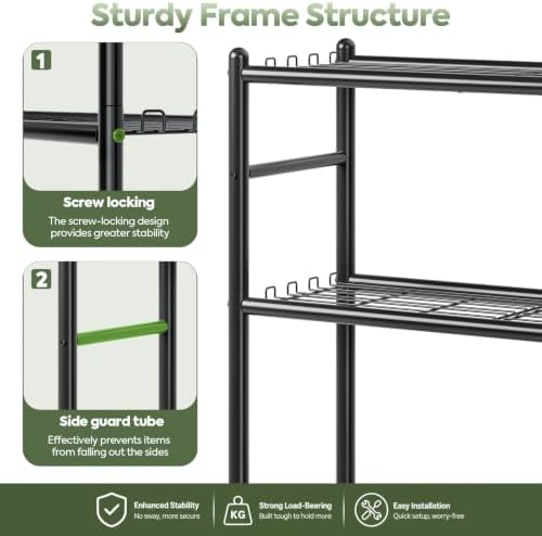 Metal Wire Storage Shelves, Kitchen Pantry Closet Storage Organizer