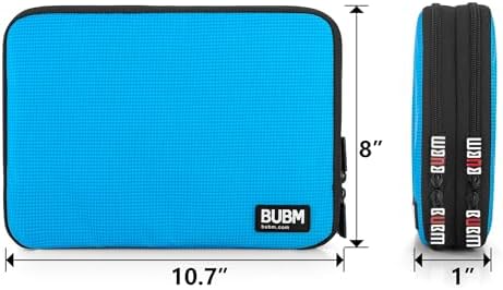 BUBM Double Layer Electronics Organizer, Travel Gadget Bag for Cables, Memory Cards, Flash Hard Drive and More, Fit for 