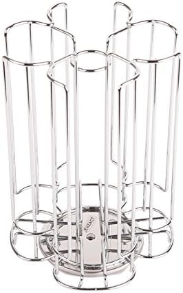 Exzact Coffee Capsule Holder, Max Capacity 52 pods - Rotating Coffee Pod Stand