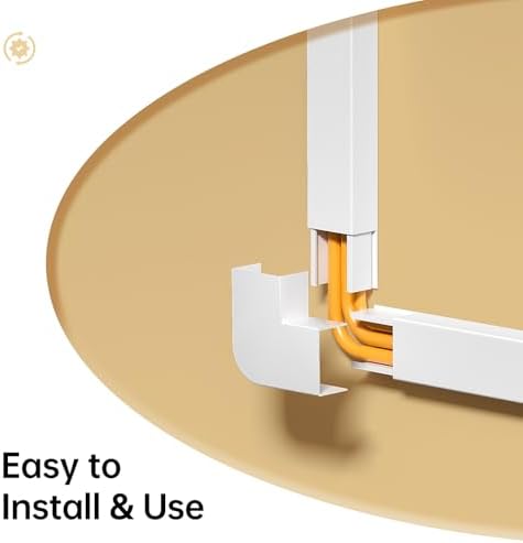 Delamu 315in Cord Hider, Cord Covers for 3-4 Wires on Wall, Large TV Cable Hider Wall, Paintable Wire Hiders Wire Covers