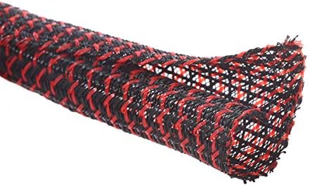 Alex Tech 25ft - 3/4 inch Cord Protector Wire Loom Tubing Cable Sleeve Split Sleeving For USB Cable Power Cord Audio Vid