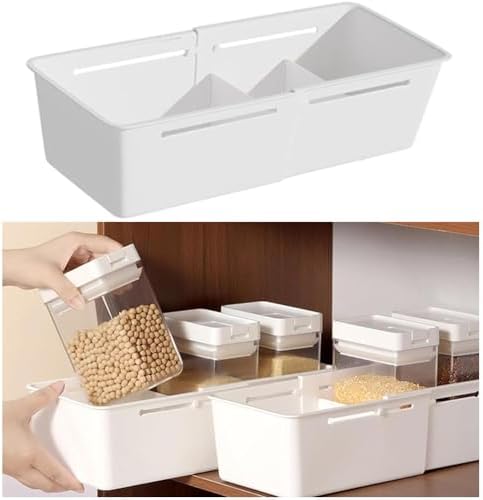 Expandable Storage Drawer Organizers Sliding Bin Plastic Desk Drawer Trays with Removable Dividers Adjustable Makeup Sto