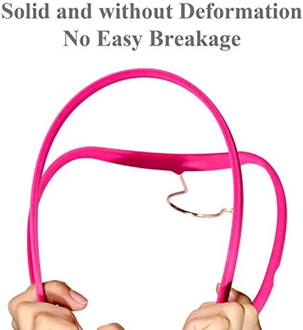 VECELO Premium Velvet Clothes Hangers Suit Heavy Duty (100 Pack)-Non Slip & Space-Saving with 12 Finger Clips & 2Tie Rack Excellent for Men and Women,Rose