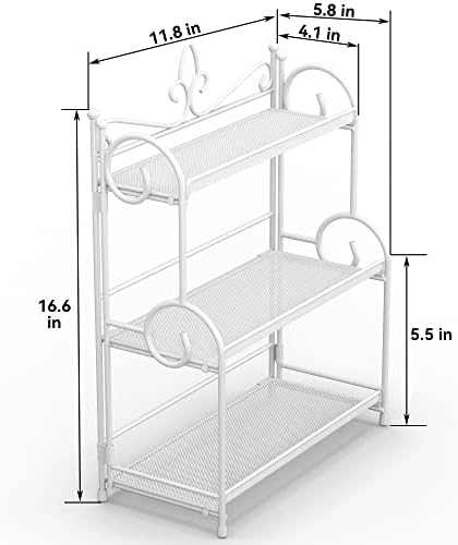 YIUKEA Bathroom Counter Organizer - Spice Rack Countertop 3 Tier Counter Shelf Organizer for Bathroom Kitchen Bedroom Fo
