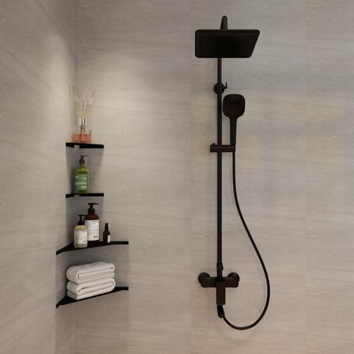 Corner Shelf, 3.0mm Aluminum Alloy Corner Shelf Wall Mounted, for Bathrooms,Offices, Bedrooms,Kitchens,Dorm Rooms and Li