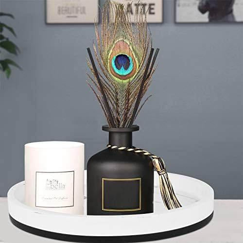 Bathroom Vanity Tray-Resin Round Handmade Bathtub Countertop Organizer for Living Room Candles Plant Jewelry Holder Bath