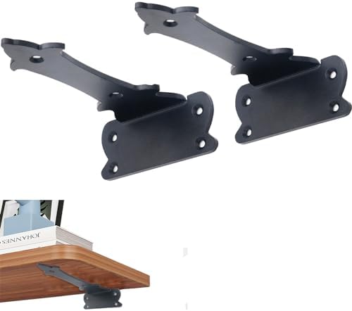 L Shelf Brackets, Heavy Duty Floating Shelf Bracket Village-style Iron Wall Brackets for DIY Floating Shelf, Shelf Suppo