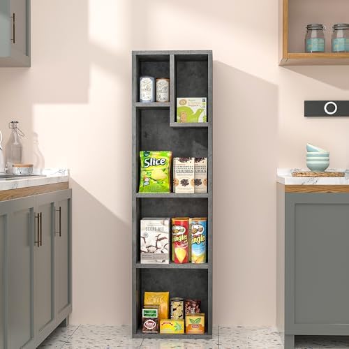 VECELO Cubby Storage Organizer Bookcase, Open Cube Display Shelf Cabinet, Freestanding Multicompartment Bookshelf for De