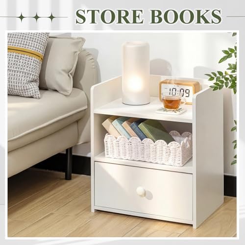 Boao 3 Pcs Boho Storage Wicker Baskets Handmade Woven Decorative Paper Rope Baskets for Organizing with Handle Counterto