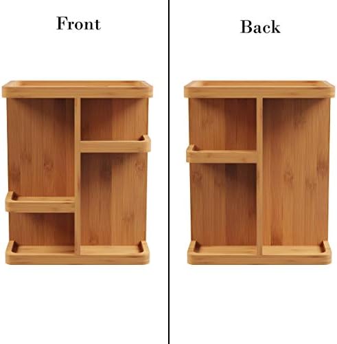 Lavish Home Makeup Organizer, Natural, 10.25” x 7.5” x 12.8”