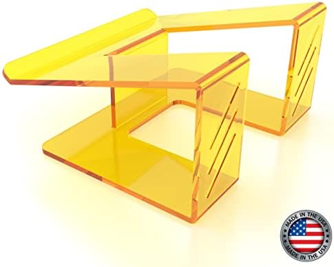 6MM Acrylic Laptop Stand with Phone Stand, Portable Ergonomic Laptop/Phone Stand for Desktop, Laptop Stand Compatible wi