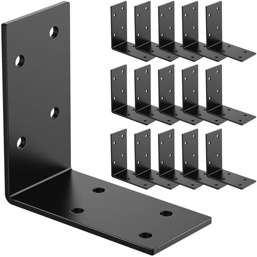 3x3 Inch Black L Shape Wall & Furniture Support Brackets