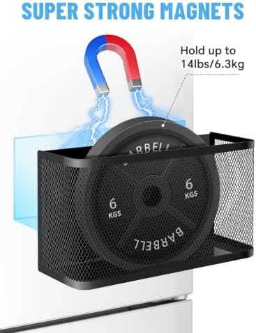 Magnetic Storage Basket Set, 2-Pack Dryer Ball Holder