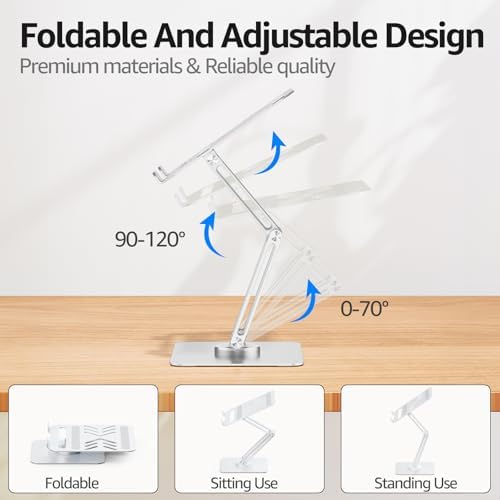 Urmust 360° Rotating Laptop Stand for Desk fit 10-17" Device