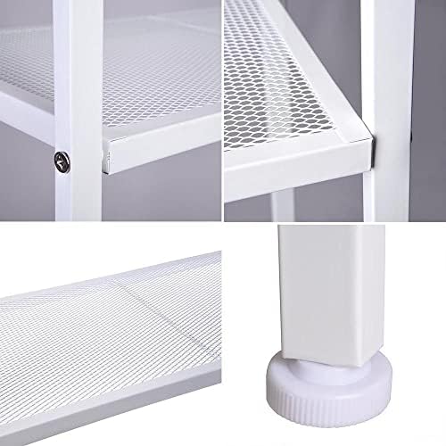 Book Ladder Shelf,4-Tier Ladder Shelf Bookcase Storage Flower Shelf Display Shelf，White