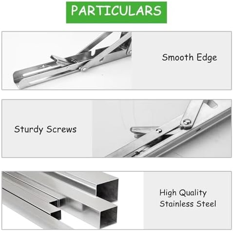Folding Shelf Brackets, 10 Inch 4 Pcs Heavy Duty Wall Mounted Collapsible Triangle Shelf Bracket for Folding Wall Table,