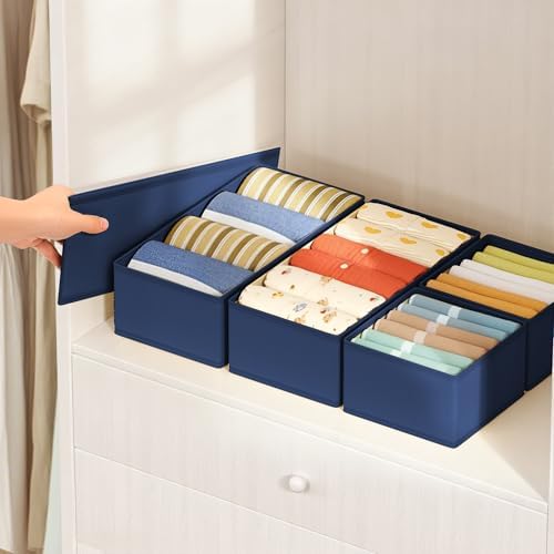 DIMJ Drawer Organizer Clothes Storage - 18 Pack Baby Dresser Organizer for Nursery, Foldable Drawer Dividers for Bedroom