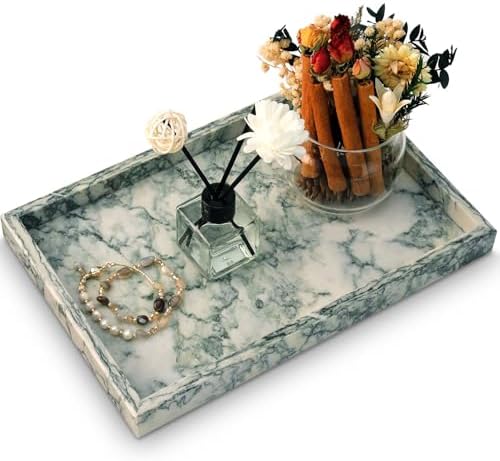 Marble Bathroom Tray,Pure Natural Vanity Tray