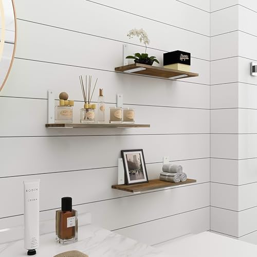 4 Pack - L 6" x H 4" x W1.5, 5mm Thick White L Shelf Bracket, Iron Shelf Brackets, Metal Shelf Brackets, Floating Shelf,