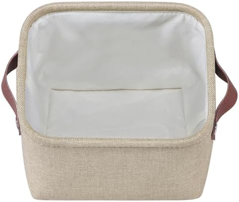 Small Fabric Storage Bins, Mini Storage Cubes, 7.8x6.7x5.9 Inch