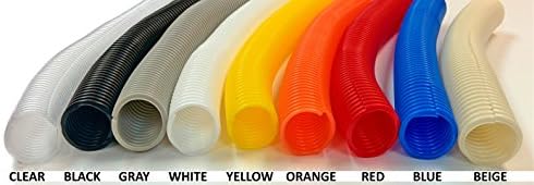 Electriduct 1" Split Wire Loom Conduit (1 Inch ID) - Clear - 25 Feet