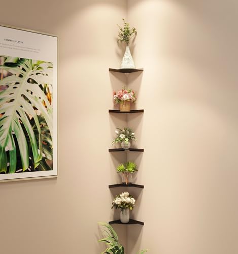 11 Inch Corner Shelf - Heavy Duty 3.0mm Aluminum Alloy Wall Mounted Floating Shelf for Bathroom, Kitchen, Living Room, O
