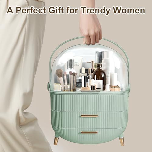 Makeup Organizer for Vanity, Large Capacity Skincare Organizer Countertop