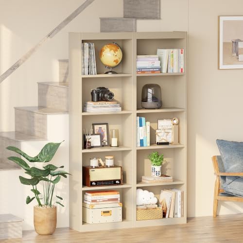 5 Tier Bookshelf,Open Storage Book Shelf,68 Inch Bookcase