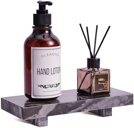 Natural Marble Tray Pedestal Stand, Soap Dispenser Holder, Modern Marble Riser for Decor Display, Soap Pedestal for Bath