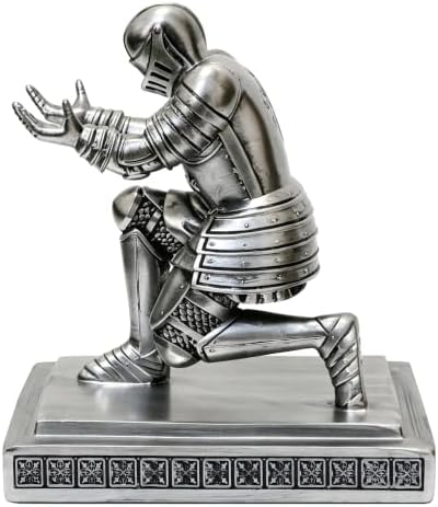 Soldier Executive Knight Pen Holder Personalized Desk Organizers Silver
