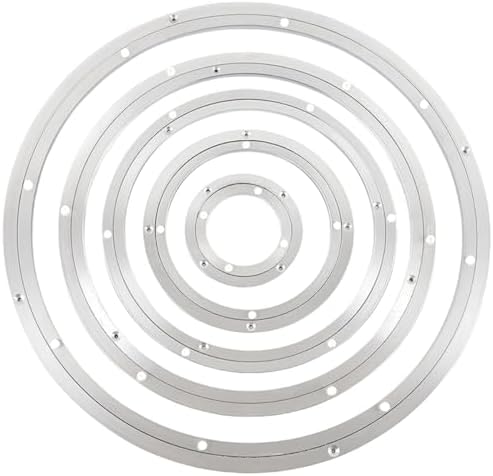 16in Stainless Steel Swivel Turntable Lazy Susan Base, Rotating Bearing, Aluminum Alloy