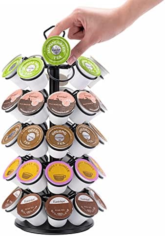 K-Cup Storage Coffee Capsules Pod Holder Carousel Capsule Display Storage for k-cup（45 pods-5 tiers）