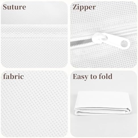 Drawer Organizer Clothes, 16 Pack Dresser Organizer Bins, Foldable Closet Organizers and Storage Fabric Dresser Bins, Shallow Drawer Dividers for Clothing, Underwears, Socks, Tie