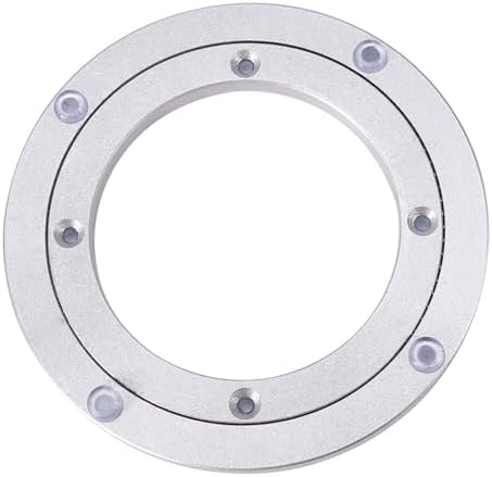 360 Degree Swivel Turntable Heavy Duty Aluminum Alloy, Rotating Stand Smooth Silent Bearing Lazy Susan 6 inch for Cake D