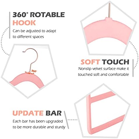 Velvet Pant Clothes Hanger Space Saving Non Slip Hanger Jean Slack Hangers