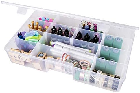 ArtBin XL Solutions Box Craft Organizer with Dividers, Clear