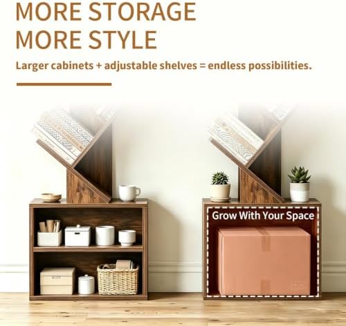 7-Tier Tree Bookshelf with Reading Planner & Activity Panel, Small Bookcase