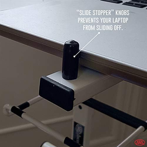AxcessAbles Portable Folding Laptop Stand with Bag | Elevated MacBook Stand for Home Office, Music Production, Gaming, D