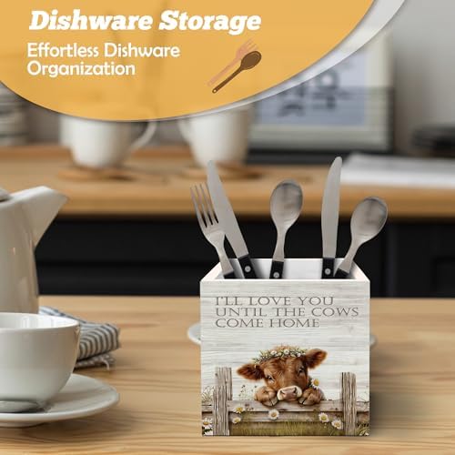 Highland Cow Pen Holder Organizer for Desk Accessories
