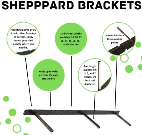 Floating Shelf Bracket - Heavy Duty - for Standard Lumber - (22, 7)