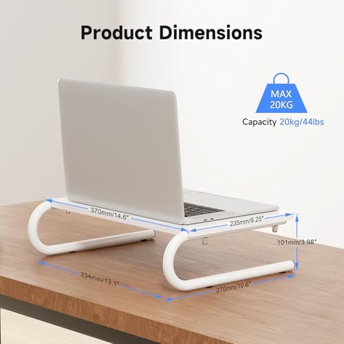 suptek Monitor Stand Riser for Computer,Laptop,Printer, Notebook and All Flat Screen Display with Vented Metal Platform 