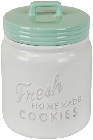 DII Kitchen Accessories Collection Ceramics, Cookie Jar, Aqua