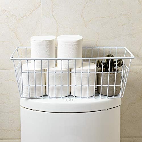 iPEGTOP Freezer Baskets, Set of 4 Farmhouse Metal Wire Basket Freezer Storage Wire Baskets Organizer Wire Storage Basket