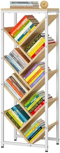 IBUYKE 9 Tier Tree Bookshelf with Top Shelf,Natural TBC002N