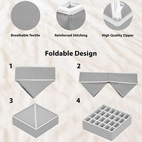 Simple Houseware Closet Underwear Organizer Drawer Divider Assorted 7 pcs