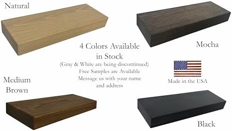 joelsantiques 36 inch Wooden Floating Shelves for Wall - 36x6x2 in