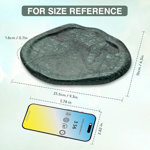 Natural Marble Trinket Tray – 9"x6" Cloud Shaped Decorative Dish for Jewelry, Keys, Perfume, Cosmetics, Vanity, Bathroom