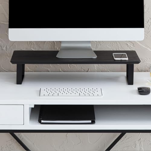 Anji Mountain Monitor Stand for Desk - Desktop Organizer & Laptop Riser, Ergonomic Monitor Riser, Space-Saving, Durable,