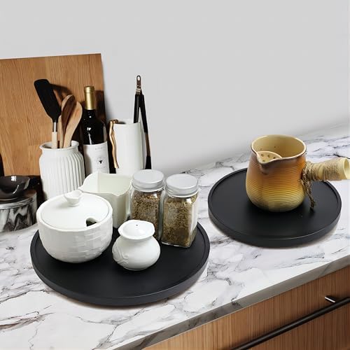 12-inch Lazy Susan Organizers, ACIAZAAZ Lazy Susan Turntable for Cabinet, Kitchen Turntable Storage for Table, Counterto